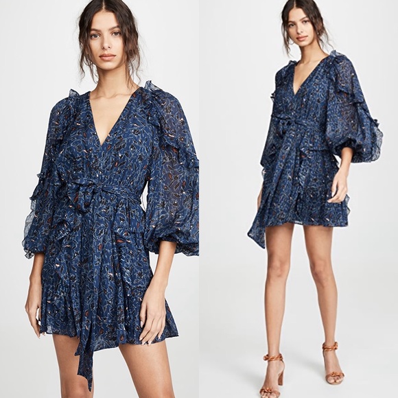 Ulla Johnson Maita Dress Dusk Ruffle 